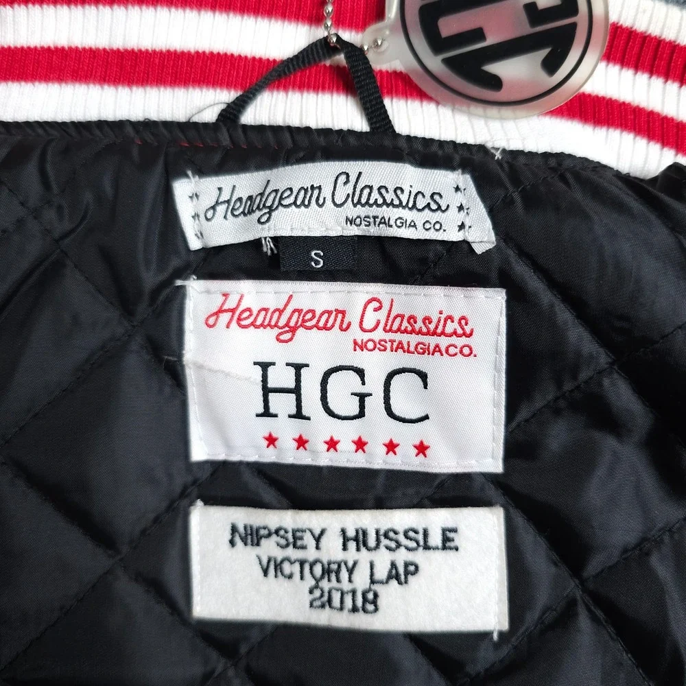 NWT Headgear Classics Satin Jacket Boys Small Red Nipsey Hussle Boogie Crenshaw